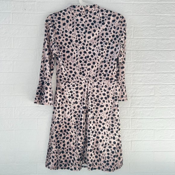 HVN New Without Tag Ashley Bell-Sleeve Silk Mini Dress Size US 2 - Picture 4 of 5